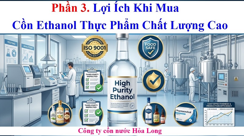 Mua Cồn Ethanol Thực Phẩm Ở Đâu Uy Tín? Hướng Dẫn Chọn Mua Đúng Chuẩn Chất Lượng